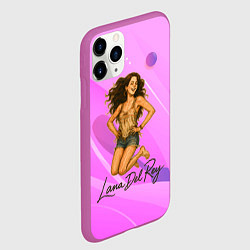 Чехол iPhone 11 Pro матовый Lana Del Rey прыгает, цвет: 3D-фиолетовый — фото 2