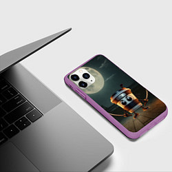 Чехол iPhone 11 Pro матовый Капучино Ассассино мем, цвет: 3D-фиолетовый — фото 2