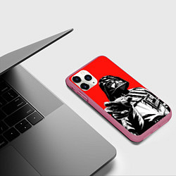 Чехол iPhone 11 Pro матовый Star wars - Darth Wader, цвет: 3D-малиновый — фото 2