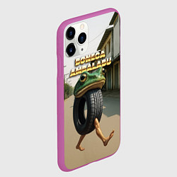 Чехол iPhone 11 Pro матовый Boneca Ambalabu мем, цвет: 3D-фиолетовый — фото 2