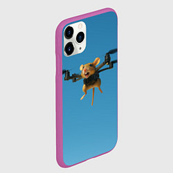 Чехол iPhone 11 Pro матовый Маусини Кводрокоптини мем, цвет: 3D-фиолетовый — фото 2