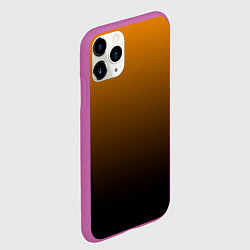 Чехол iPhone 11 Pro матовый Orange gradient, цвет: 3D-фиолетовый — фото 2