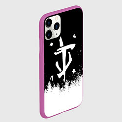 Чехол iPhone 11 Pro матовый Doom winter wild, цвет: 3D-фиолетовый — фото 2