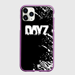 Чехол iPhone 11 Pro матовый Dayz брызги красок, цвет: 3D-фиолетовый