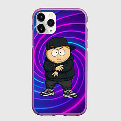 Чехол iPhone 11 Pro матовый Эрик Картман в кроссовках, цвет: 3D-фиолетовый