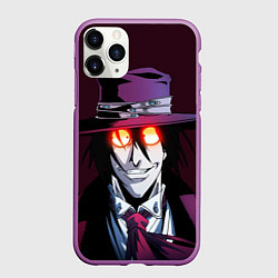 Чехол iPhone 11 Pro матовый Hellsing - Алукард, цвет: 3D-фиолетовый