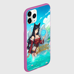 Чехол iPhone 11 Pro матовый Ahri League of Legends, цвет: 3D-фиолетовый — фото 2