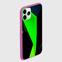 Чехол iPhone 11 Pro матовый Green tiles, цвет: 3D-фиолетовый — фото 2