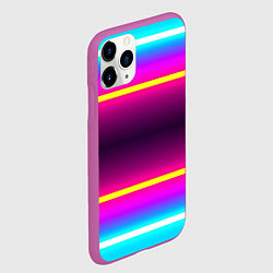 Чехол iPhone 11 Pro матовый Color neon, цвет: 3D-фиолетовый — фото 2