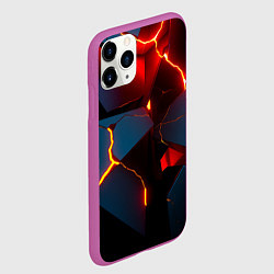 Чехол iPhone 11 Pro матовый Orange rift, цвет: 3D-фиолетовый — фото 2