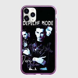Чехол iPhone 11 Pro матовый Dave Gahan Depeche Mode rose, цвет: 3D-фиолетовый