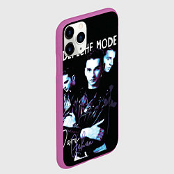 Чехол iPhone 11 Pro матовый Dave Gahan Depeche Mode rose, цвет: 3D-фиолетовый — фото 2