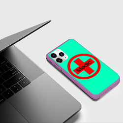 Чехол iPhone 11 Pro матовый Medic, цвет: 3D-фиолетовый — фото 2
