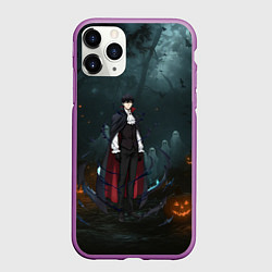 Чехол iPhone 11 Pro матовый Вампир Сон Джин-Ву - Поднятие уровня в одиночку ан, цвет: 3D-фиолетовый