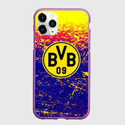Чехол iPhone 11 Pro матовый Borussia краски, цвет: 3D-фиолетовый