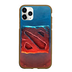 Чехол iPhone 11 Pro матовый Dota 2: Symbol, цвет: 3D-коричневый