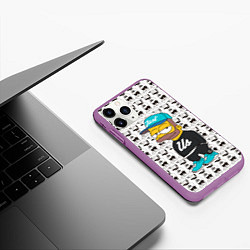 Чехол iPhone 11 Pro матовый Bart Just Us, цвет: 3D-фиолетовый — фото 2