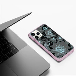 Чехол iPhone 11 Pro матовый Узор, цвет: 3D-розовый — фото 2