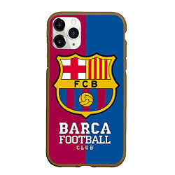 Чехол iPhone 11 Pro матовый Barca Football