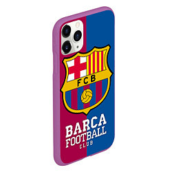 Чехол iPhone 11 Pro матовый Barca Football, цвет: 3D-фиолетовый — фото 2