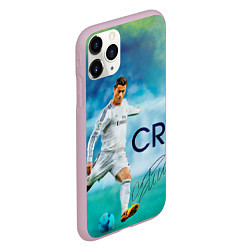 Чехол iPhone 11 Pro матовый CR Ronaldo, цвет: 3D-розовый — фото 2