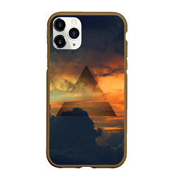 Чехол iPhone 11 Pro матовый 30 seconds to mars, цвет: 3D-коричневый