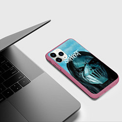 Чехол iPhone 11 Pro матовый Slipknot, цвет: 3D-малиновый — фото 2