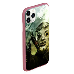 Чехол iPhone 11 Pro матовый Slipknot, цвет: 3D-малиновый — фото 2