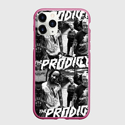 Чехол iPhone 11 Pro матовый The Prodigy, цвет: 3D-малиновый