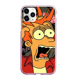 Чехол iPhone 11 Pro матовый Frai Horrified, цвет: 3D-розовый