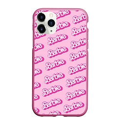 Чехол iPhone 11 Pro матовый Barbie Pattern, цвет: 3D-малиновый