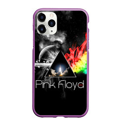 Чехол iPhone 11 Pro матовый Pink Floyd, цвет: 3D-фиолетовый