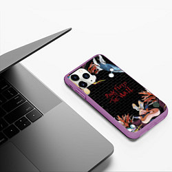 Чехол iPhone 11 Pro матовый Pink Floyd: The Wall, цвет: 3D-фиолетовый — фото 2