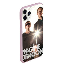 Чехол iPhone 11 Pro матовый Imagine Dragons, цвет: 3D-розовый — фото 2