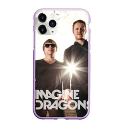 Чехол iPhone 11 Pro матовый Imagine Dragons, цвет: 3D-сиреневый