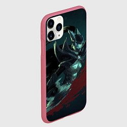 Чехол iPhone 11 Pro матовый Phantom Assassin, цвет: 3D-малиновый — фото 2