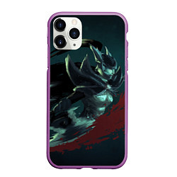 Чехол iPhone 11 Pro матовый Phantom Assassin, цвет: 3D-фиолетовый