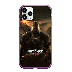 Чехол iPhone 11 Pro матовый Wild hunt, цвет: 3D-фиолетовый