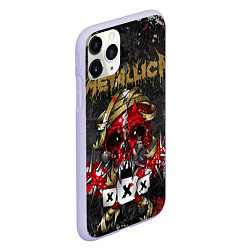 Чехол iPhone 11 Pro матовый Metallica XXX, цвет: 3D-светло-сиреневый — фото 2