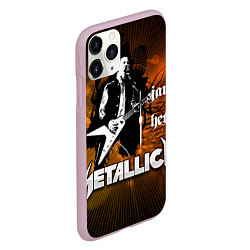 Чехол iPhone 11 Pro матовый Metallica: James Hetfield, цвет: 3D-розовый — фото 2