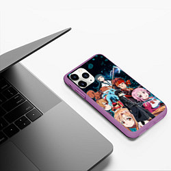 Чехол iPhone 11 Pro матовый Sword Art Online, цвет: 3D-фиолетовый — фото 2