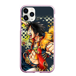 Чехол iPhone 11 Pro матовый One Piece, цвет: 3D-розовый