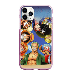 Чехол iPhone 11 Pro матовый One Piece, цвет: 3D-розовый