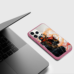 Чехол iPhone 11 Pro матовый Counter-Strike: SWAT, цвет: 3D-малиновый — фото 2