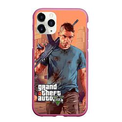 Чехол iPhone 11 Pro матовый GTA 5: Gangsta