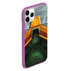 Чехол iPhone 11 Pro матовый Gordon Freeman: Costume, цвет: 3D-фиолетовый — фото 2