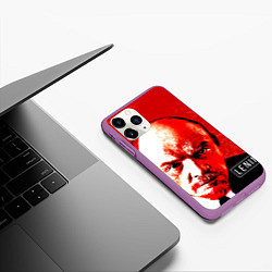 Чехол iPhone 11 Pro матовый Red Lenin, цвет: 3D-фиолетовый — фото 2