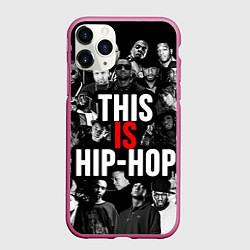 Чехол iPhone 11 Pro матовый This is hip-hop, цвет: 3D-малиновый