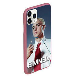 Чехол iPhone 11 Pro матовый Eminem Fire, цвет: 3D-малиновый — фото 2