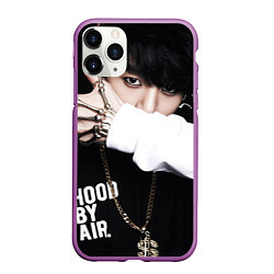 Чехол iPhone 11 Pro матовый BTS: Hood by air, цвет: 3D-фиолетовый